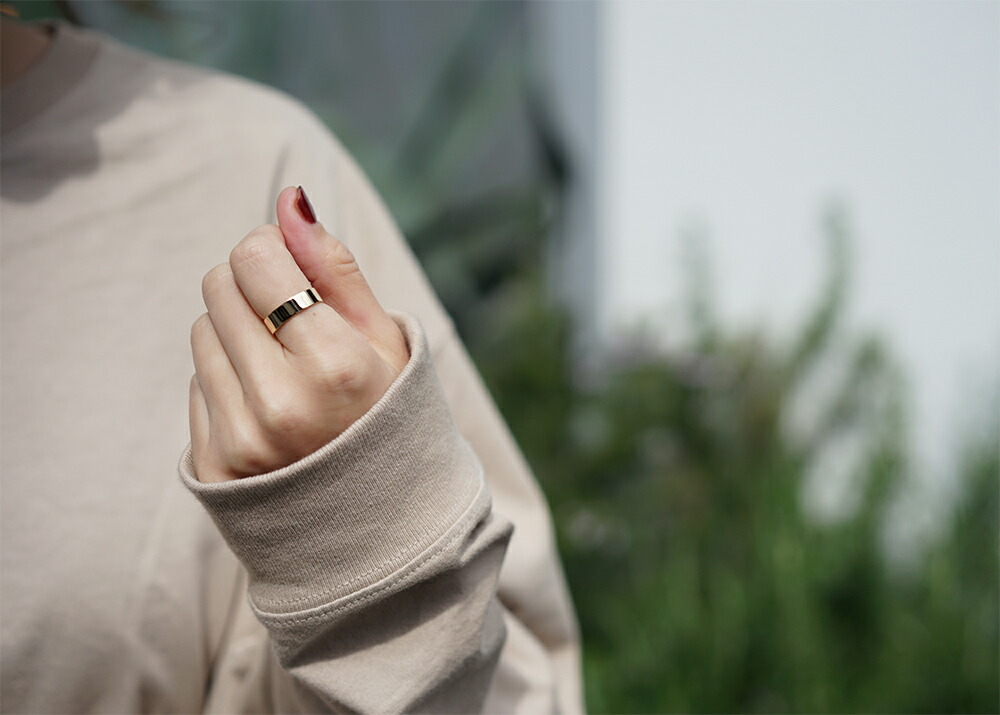 K18 フラッター リング 5mm rpaub3522の画像