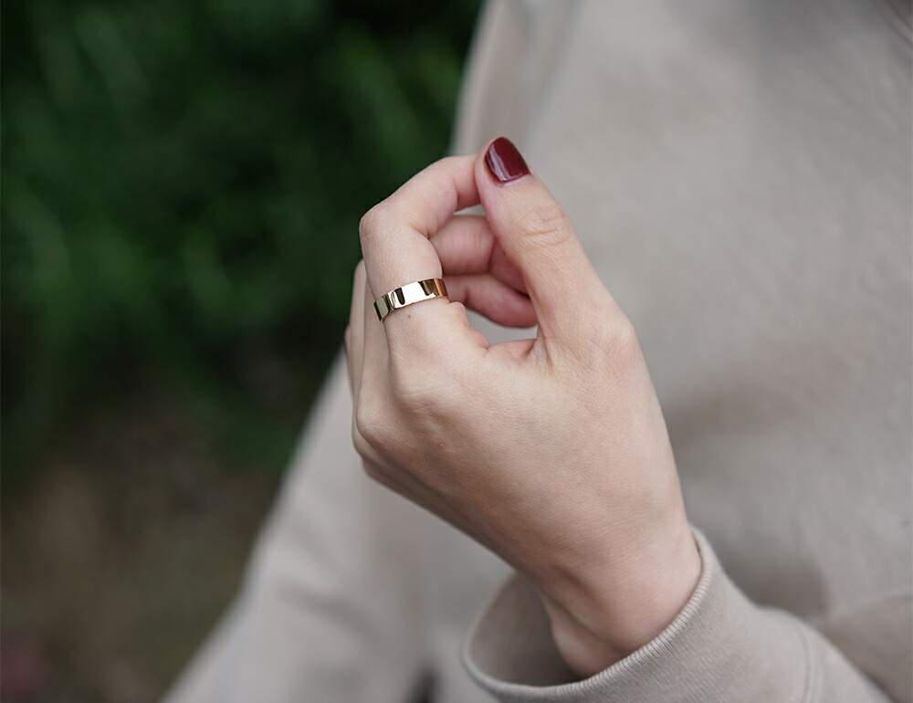 K18 フラッター リング 5mm rpaub3522の画像