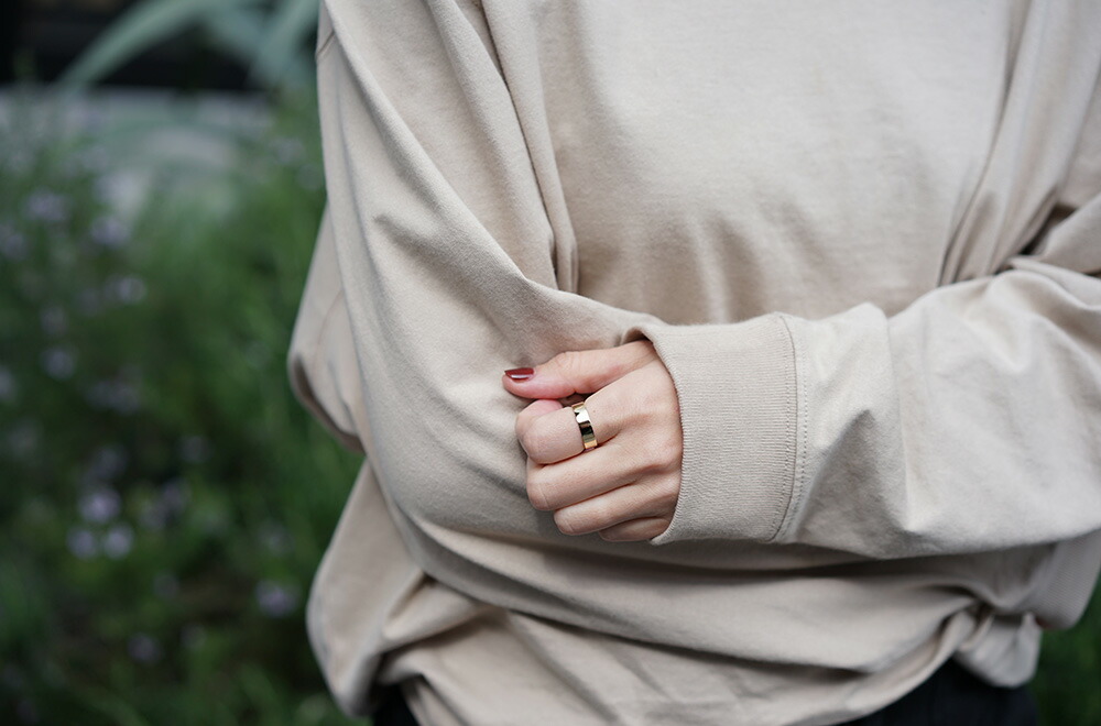 K18 フラッター リング 5mm rpaub3522の画像