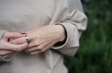 K18 フラッター リング 5mm rpaub3522の画像