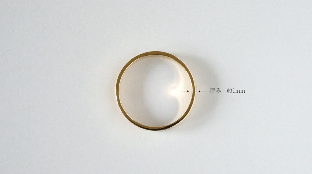 K18 フラッター リング 3mm rpaub3622の画像