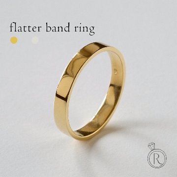 K18 フラッターバンド リング 3mm rpaub3622の画像