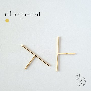 K18 Tライン ピアス rph46793723の画像