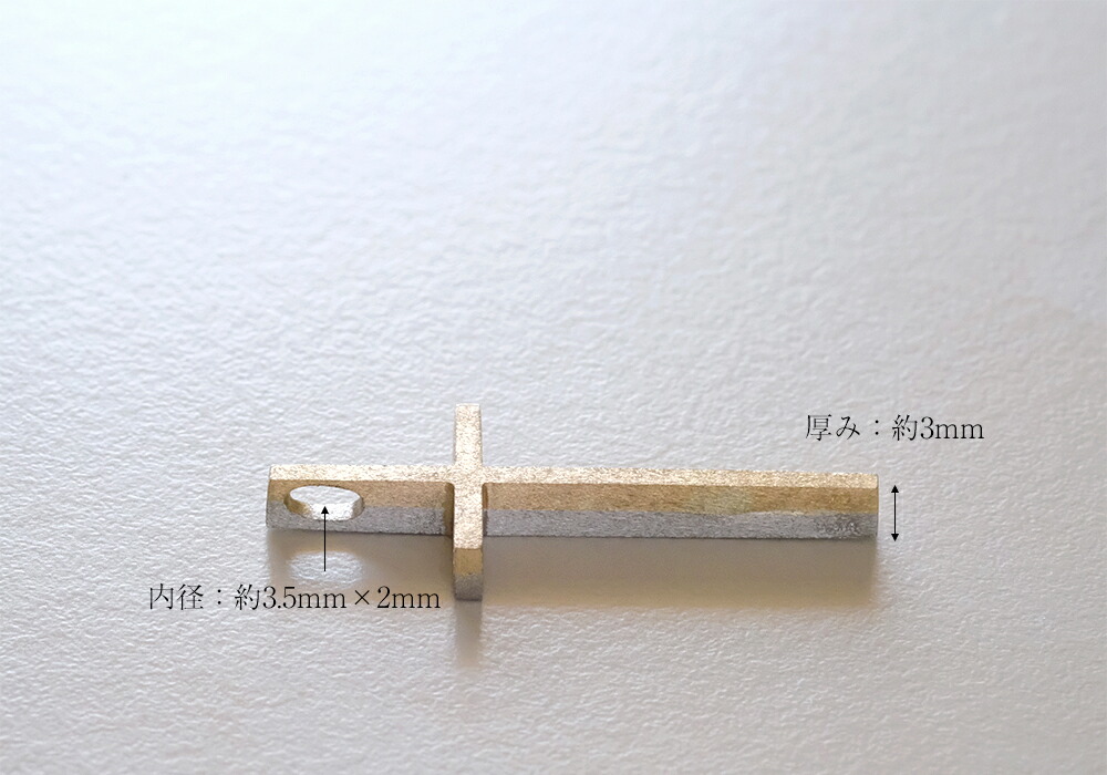 K18/Pt マニッシュクロス ペンダントトップ rph67165921の画像