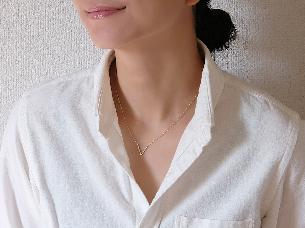 K18 ティップ ダイヤモンド ネックレス rph66644321の画像