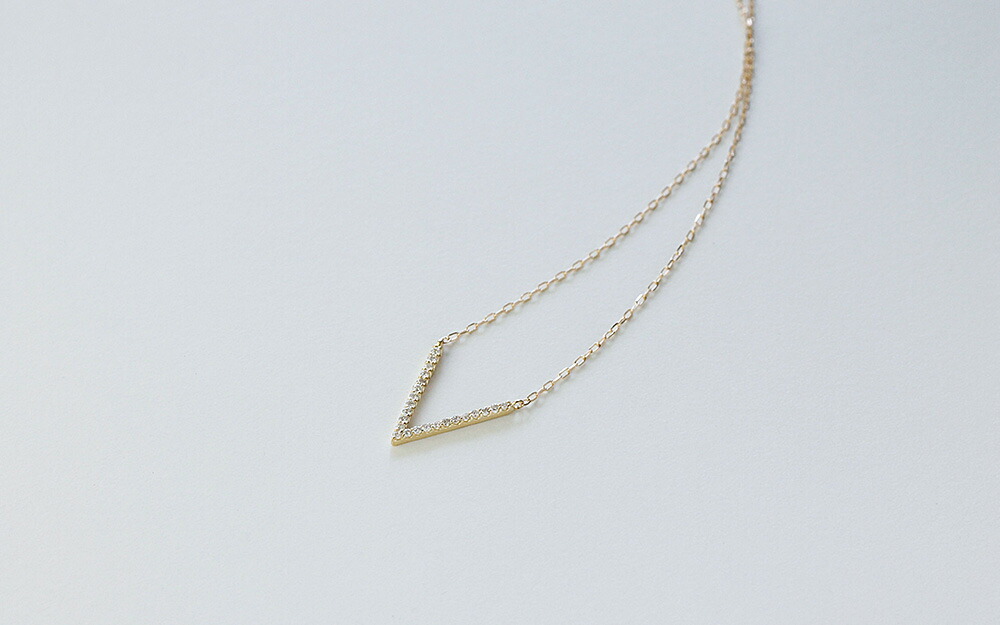 K18 ティップ ダイヤモンド ネックレス rph66644321の画像