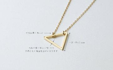 K18 オープン トライアングル ネックレス rph66640621の画像