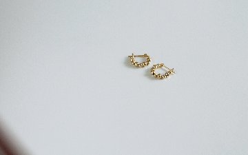 K18 ミロワールブール フープピアス rph46770023の画像