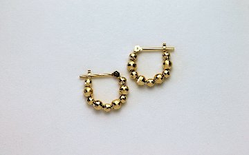 K18 ミロワールブール フープピアス rph46770023の画像