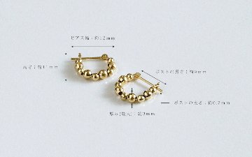 K18 ミロワールブール フープピアス rph46770023の画像