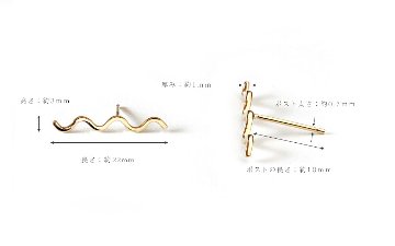 K18 ピアス na-mi rph46736923の画像