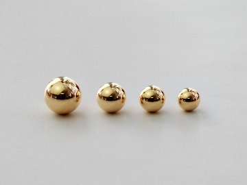 K18 ミロワール スタッド ピアス 6mm rpaub7123の画像