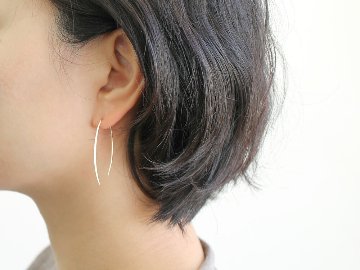 K18 サティーナ ピアス rpaub1623の画像
