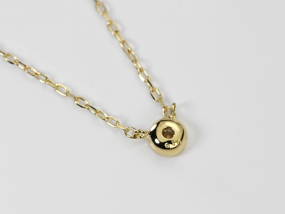 K18 ミル打ち ダイヤモンド ネックレス 0.1ct rpa2787321の画像