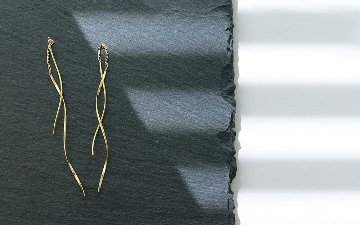 K18 Hineri チェーンピアス rpa1989023の画像