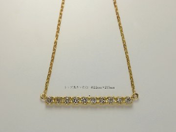 K18 ダイヤモンド ネックレス 0.3ct straightone rpkp145521の画像