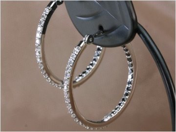 K18 ダイヤモンド フープピアス rpg062031218223の画像