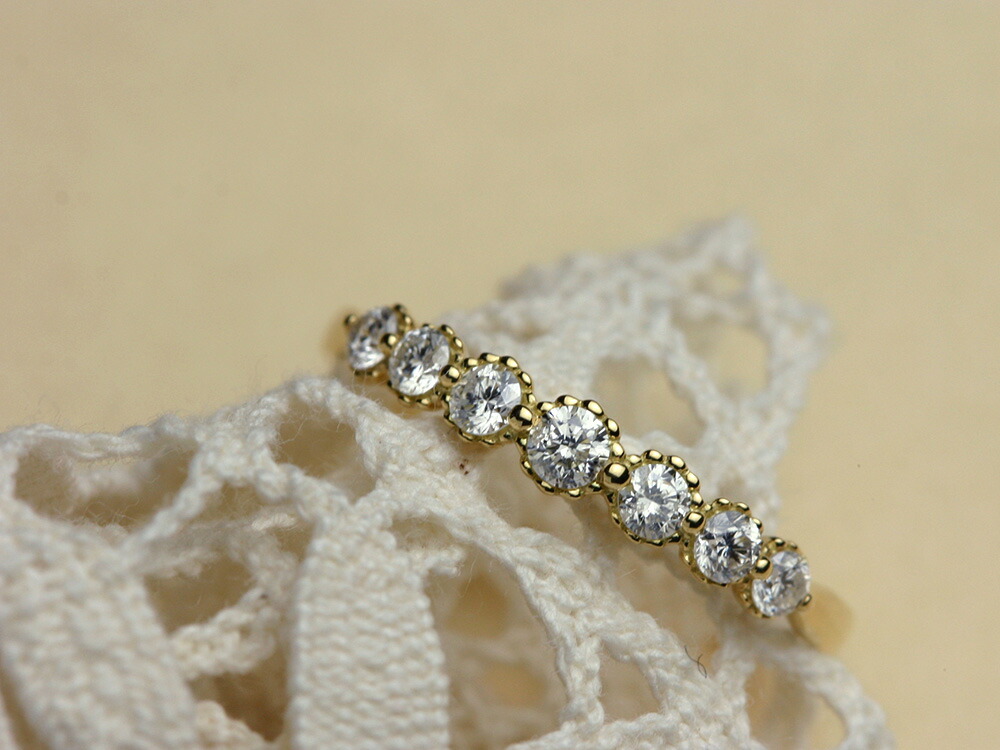 K18 セブン ダイヤモンド リング 0.3ct rpg012031888722の画像