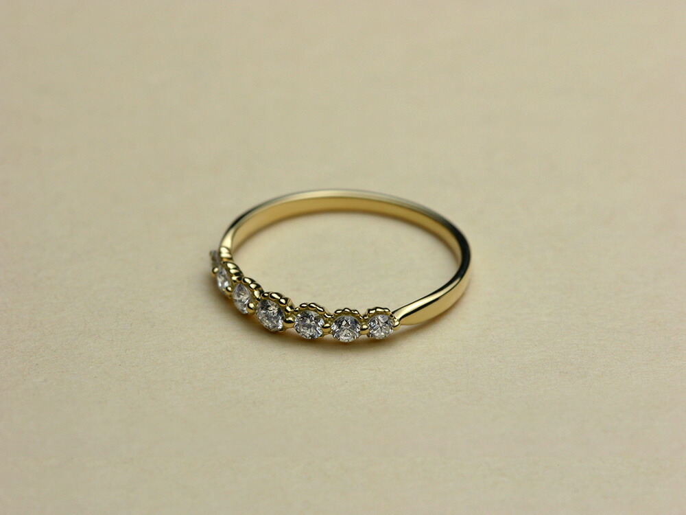 K18 セブン ダイヤモンド リング 0.3ct rpg012031888722の画像