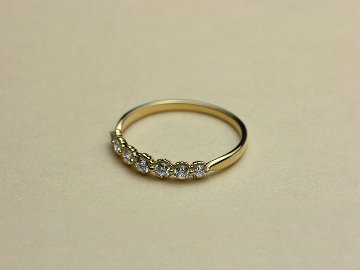 K18 セブン ダイヤモンド リング 0.3ct rpg012031888722の画像
