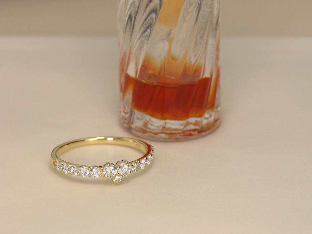 K18 ハート ダイヤモンド リング 0.5ct rpg012031874622の画像