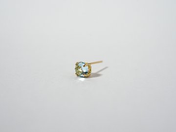 K18 ブルートパーズ ローズカット ピアス rpacp1789b23の画像