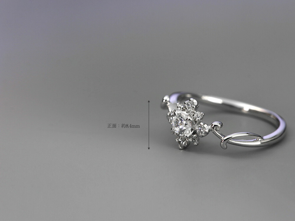 K18 フラワー ダイヤモンド リング rpa1865422の画像