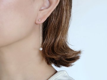 K18 パール チェーン キャッチ rpaub5623の画像