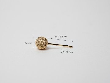 K18 スターダスト スタッド ピアス 5mm rpaub7023の画像