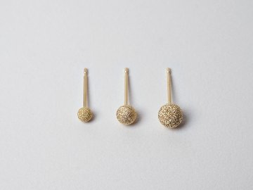 K18 スターダスト スタッド ピアス 3mm rpaub6823の画像