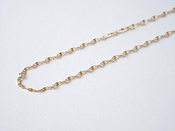 K18 エクレア ネックレスチェーン 1.6mm rpw100721の画像