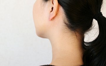 K18 ボール ピアスキャッチ 5mm rpaub9823の画像
