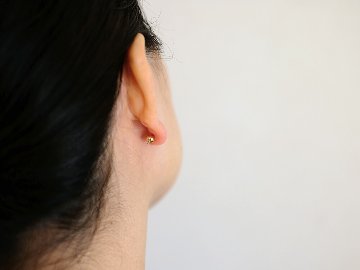 K18 ボール ピアスキャッチ 5mm rpaub9823の画像