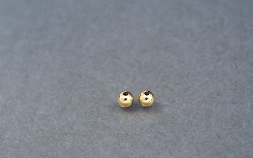 K18 ボール ピアスキャッチ 5mm rpaub9823の画像