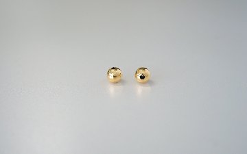 K18 ボール ピアスキャッチ 5mm rpaub9823の画像