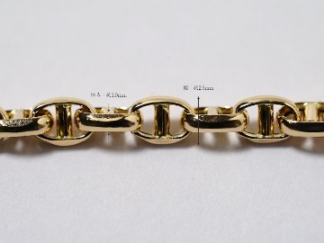 K18 スカル チェーンピアス 2.6mm rpu100123の画像