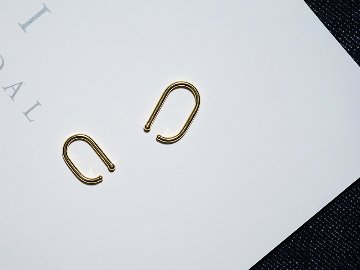【片耳販売】 K18 ビッグ ユー イヤーカフ rpa2270423の画像