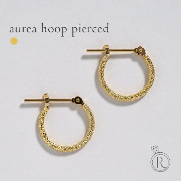 K18 アウレア フープ ピアス 12mm rph43721223の画像