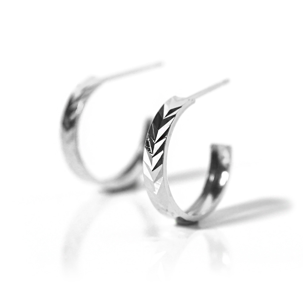 K18 麦穂 フープ ピアス rpaub6423の画像