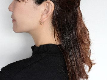 K18 麦穂 フープ ピアス rpaub6423の画像