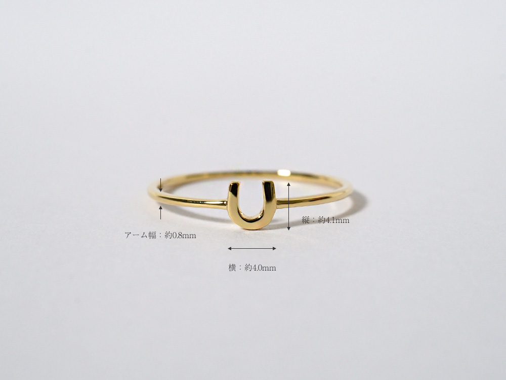 ！！早い者勝ち！！k18ホースシュー K18 プチ ホースシュー リング