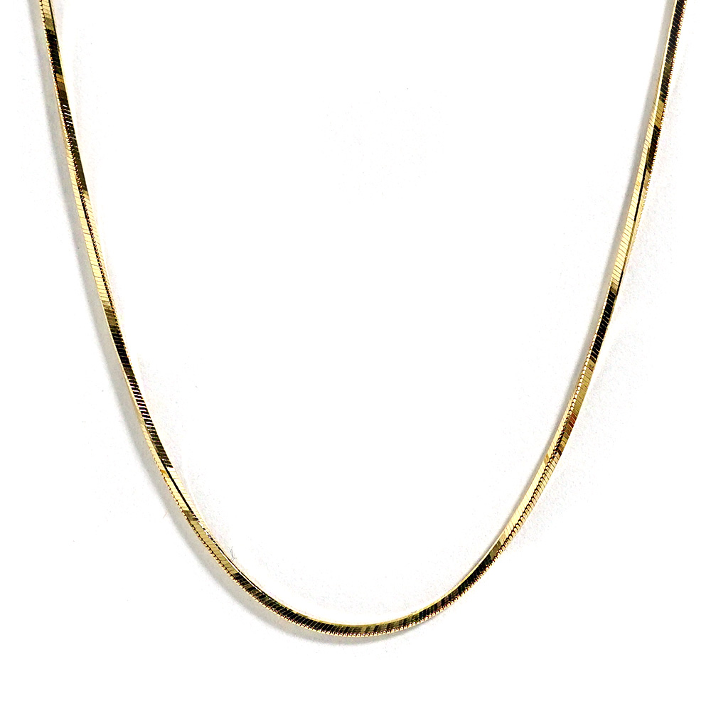K18 スネーク ネックレスチェーン 0.7mm