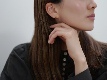 K18 ミラーボール スタッド ピアス rpaub8123の画像