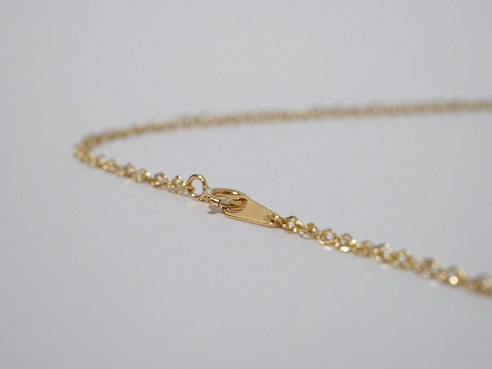 K18 スクリュー ネックレスチェーン 1.6mm