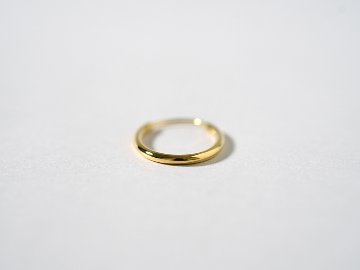 K18 オーバル イージー フープピアス 15mm rpj1479a23の画像