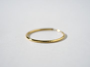K18 ラウンド イージー フープピアス 27mm rpj3319a23の画像