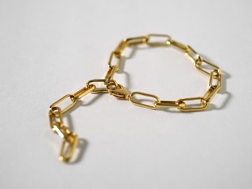 K18 クリップ チェーン ブレスレット 5.4mm