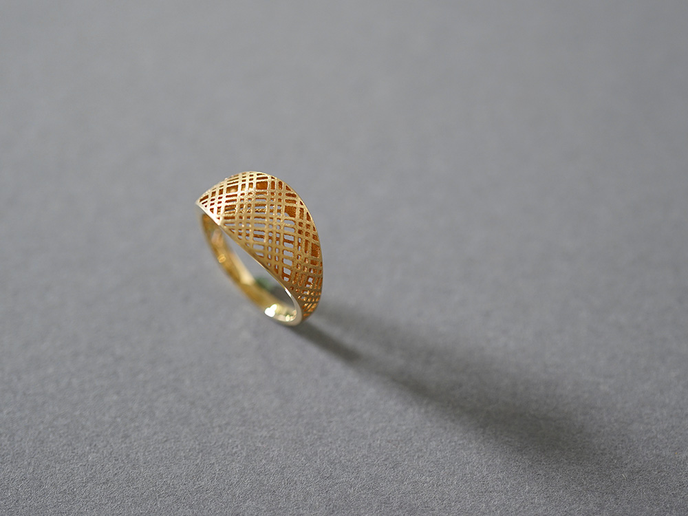 K18 シャドーチェック リング rpj1074t22の画像