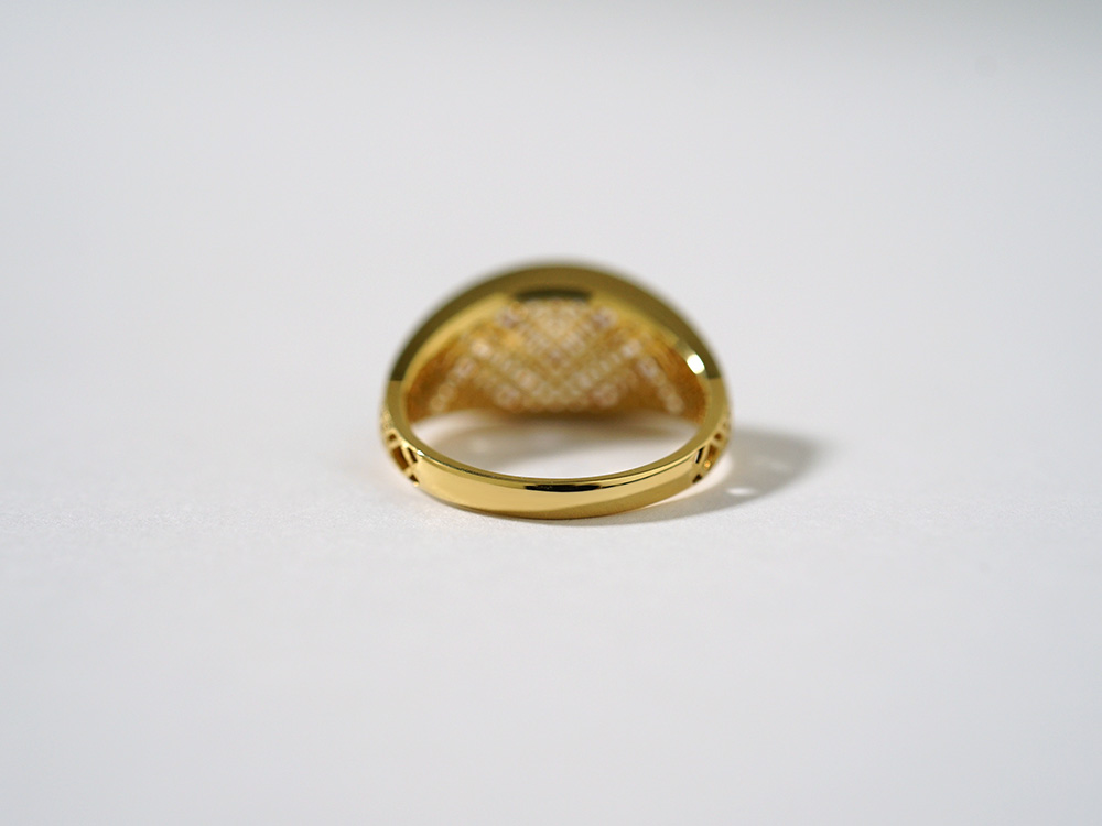 K18 シャドーチェック リング rpj1074t22の画像