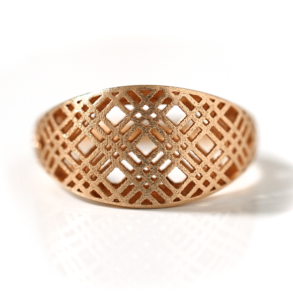 K18 シャドーチェック リング rpj1074t22の画像